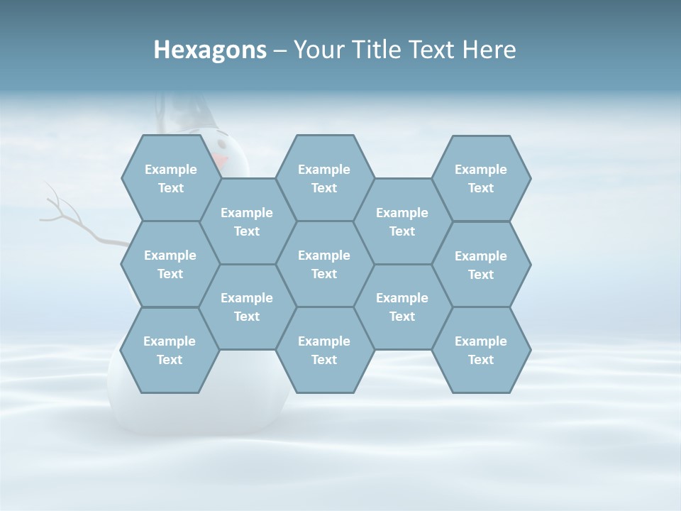 White Year Bucket PowerPoint Template