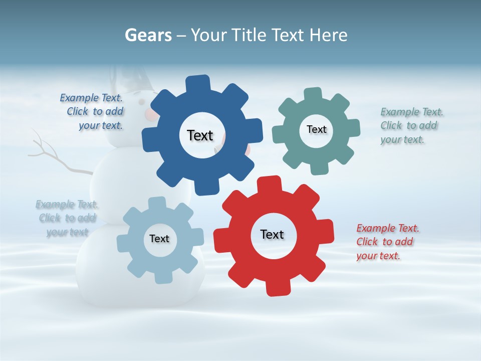 White Year Bucket PowerPoint Template