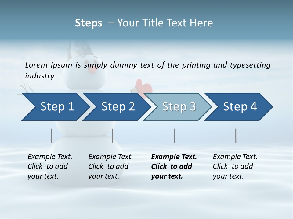 White Year Bucket PowerPoint Template