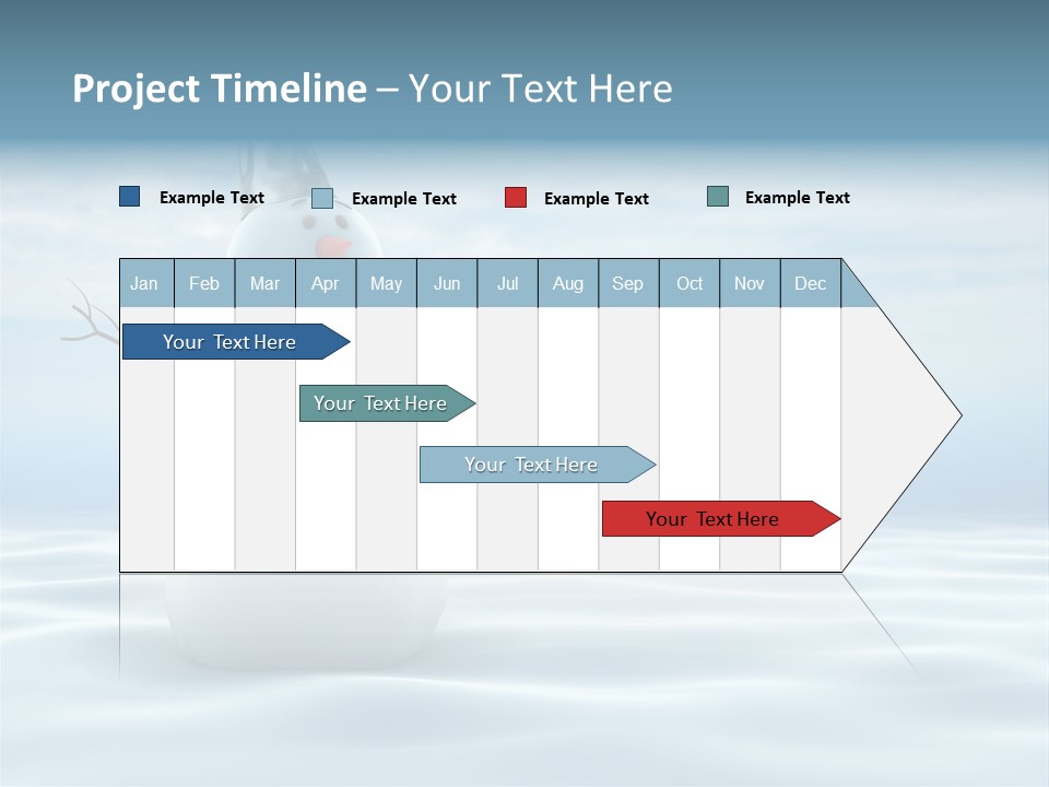 White Year Bucket PowerPoint Template