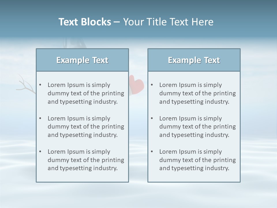 White Year Bucket PowerPoint Template
