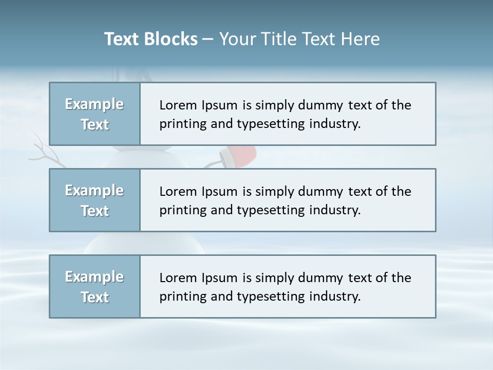 White Year Bucket PowerPoint Template