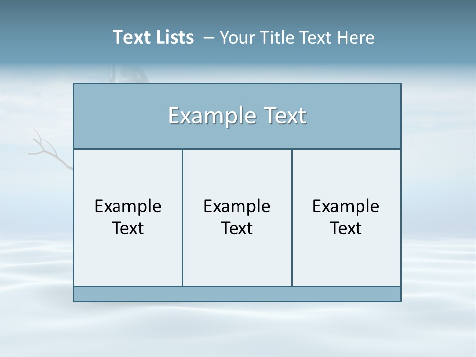 White Year Bucket PowerPoint Template