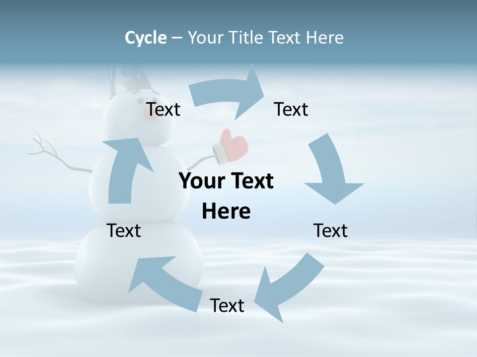 White Year Bucket PowerPoint Template