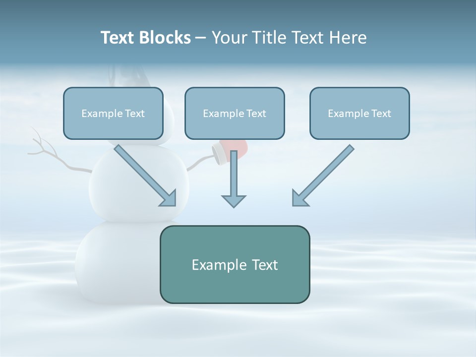 White Year Bucket PowerPoint Template