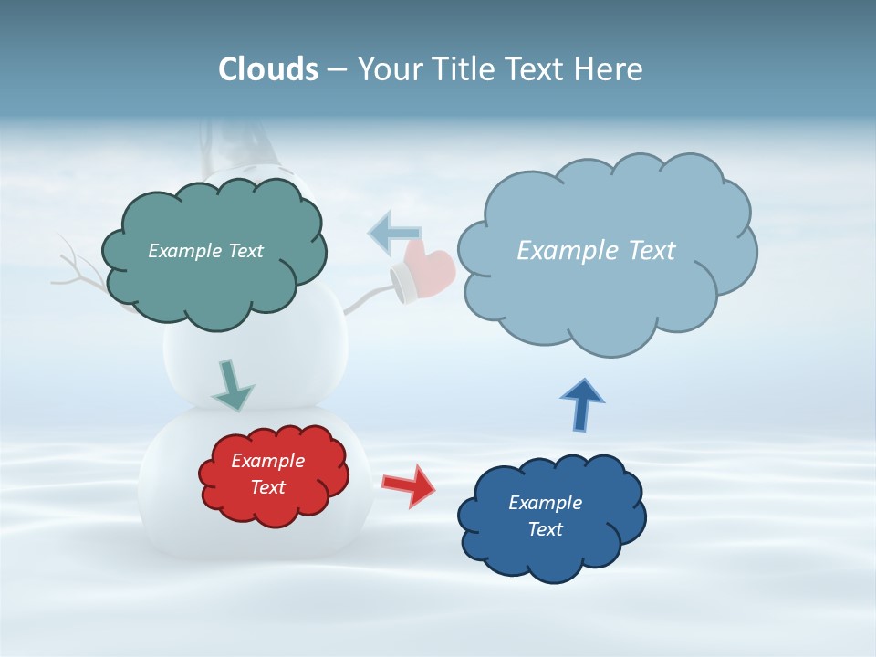 White Year Bucket PowerPoint Template