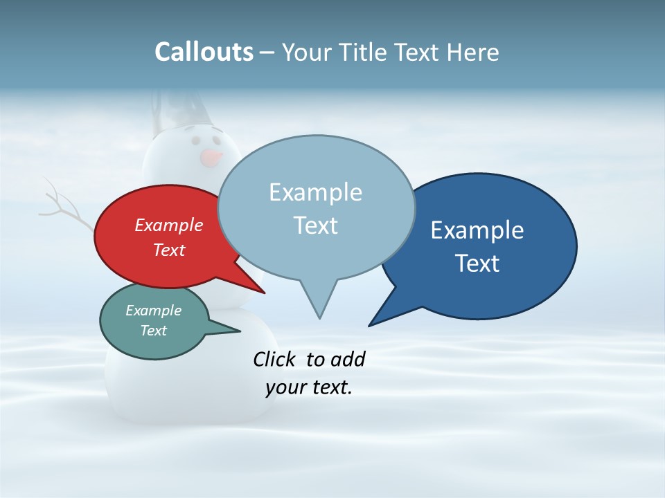 White Year Bucket PowerPoint Template