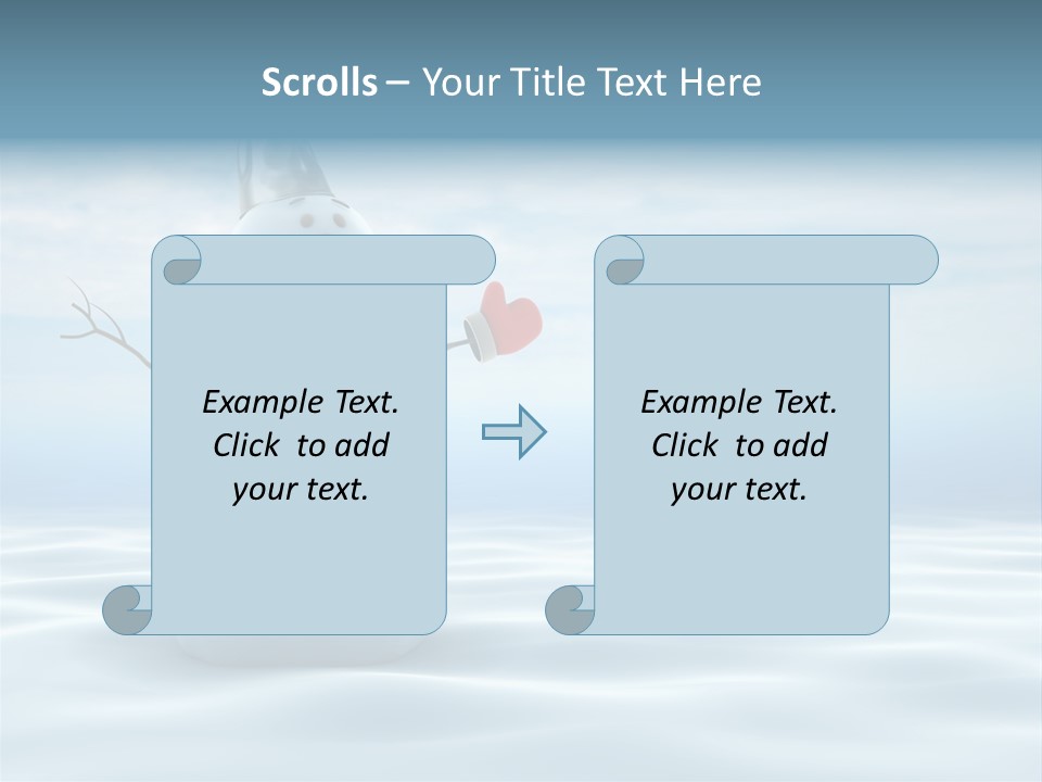 White Year Bucket PowerPoint Template