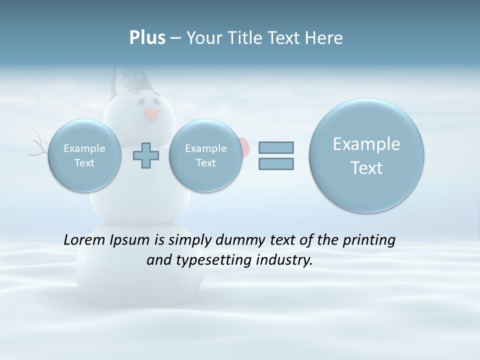White Year Bucket PowerPoint Template