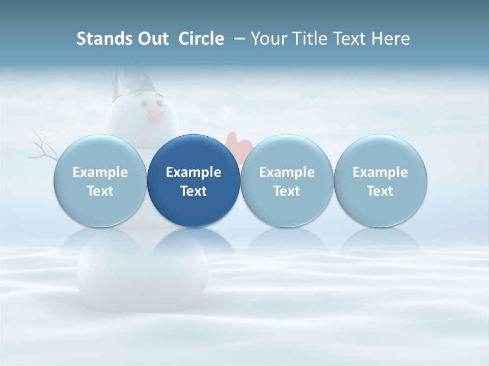 White Year Bucket PowerPoint Template
