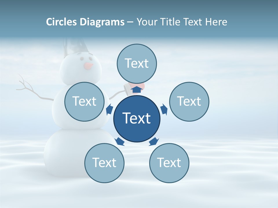 White Year Bucket PowerPoint Template