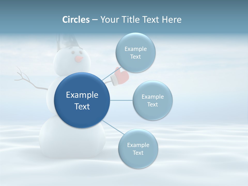 White Year Bucket PowerPoint Template