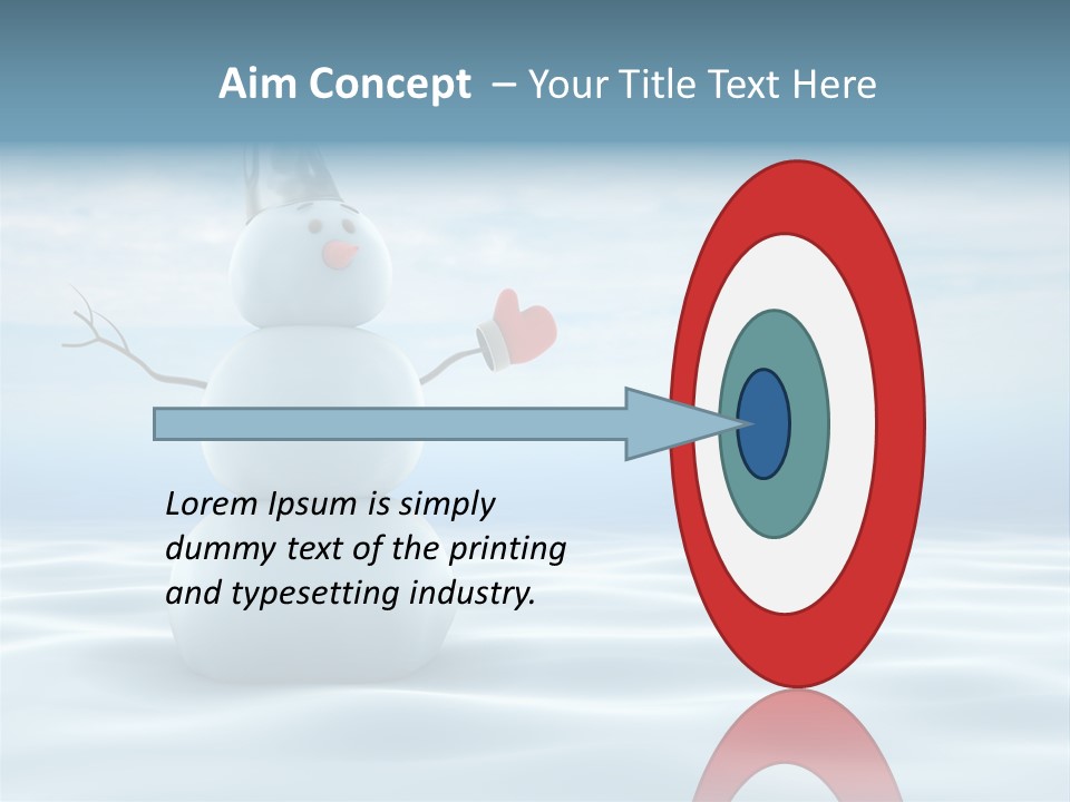 White Year Bucket PowerPoint Template