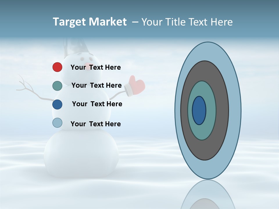 White Year Bucket PowerPoint Template