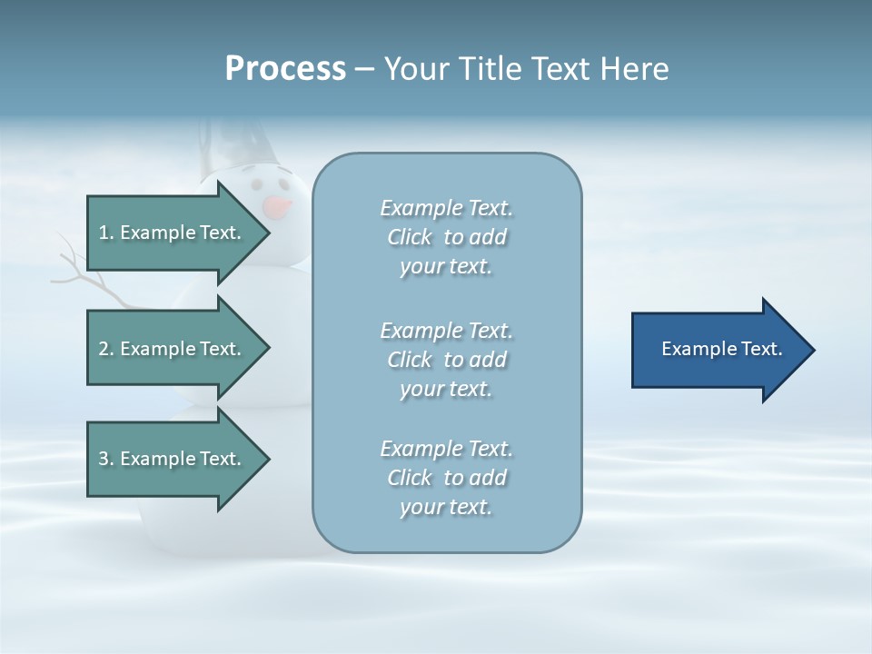 White Year Bucket PowerPoint Template