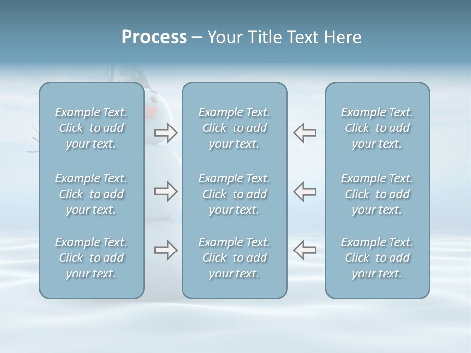 White Year Bucket PowerPoint Template