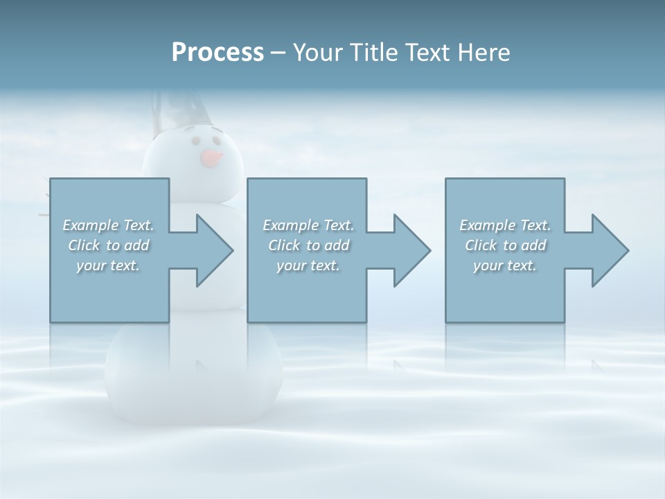 White Year Bucket PowerPoint Template