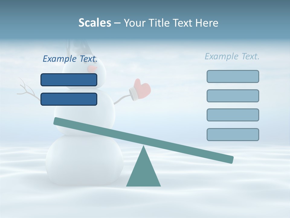 White Year Bucket PowerPoint Template