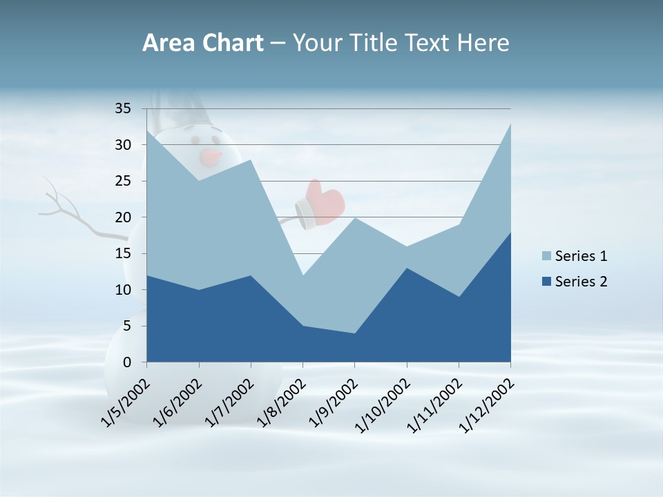 White Year Bucket PowerPoint Template