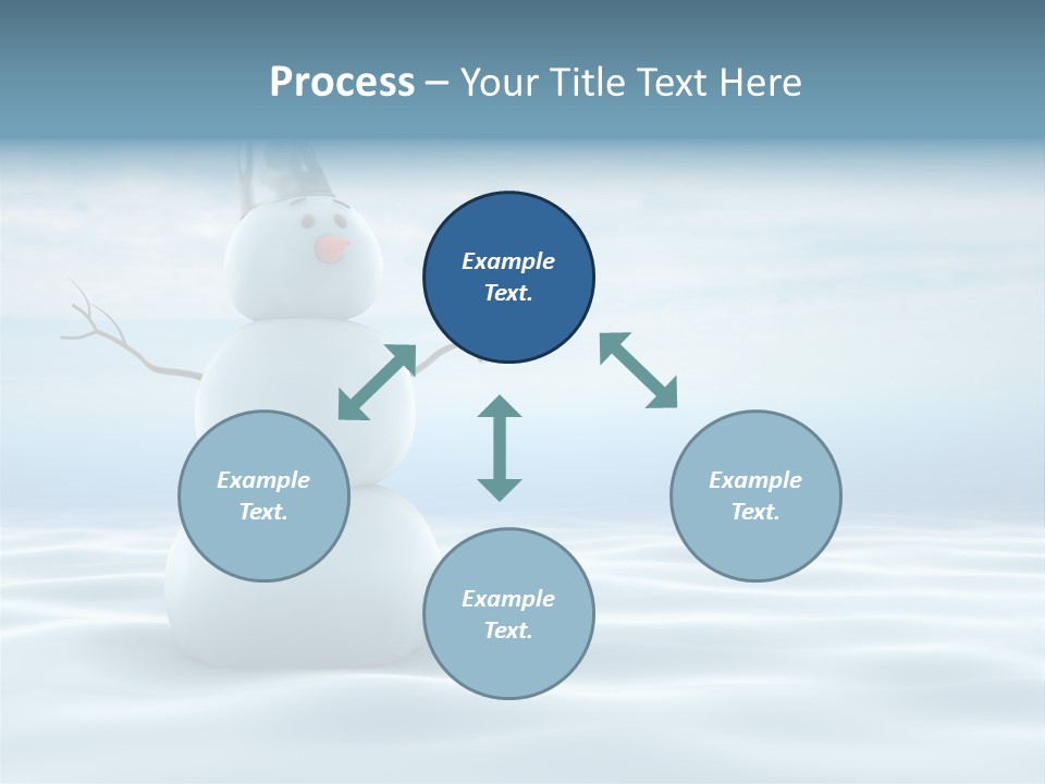 White Year Bucket PowerPoint Template