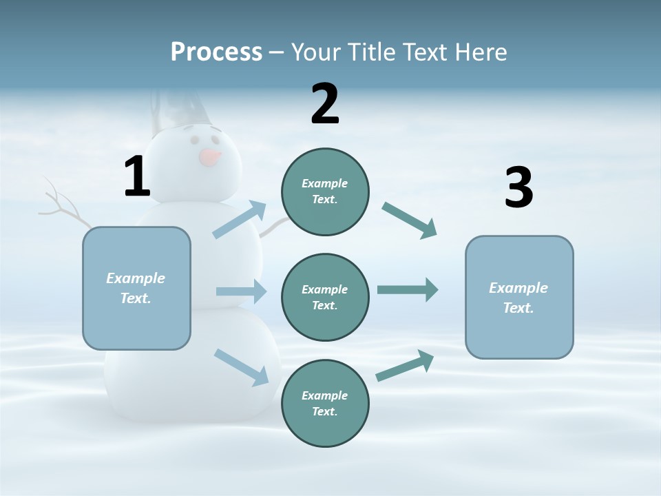 White Year Bucket PowerPoint Template