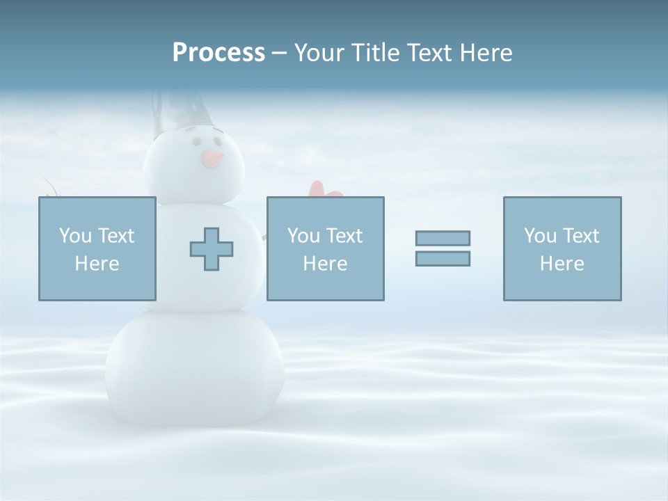 White Year Bucket PowerPoint Template