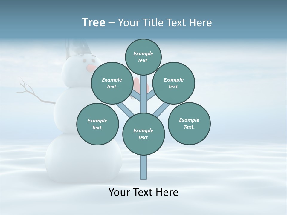 White Year Bucket PowerPoint Template