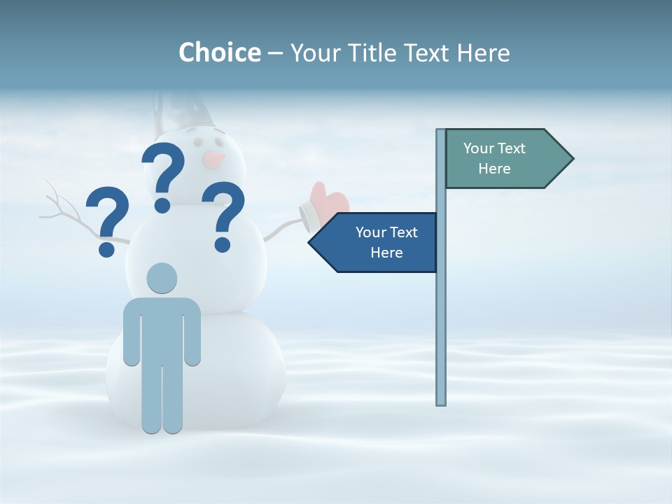 White Year Bucket PowerPoint Template