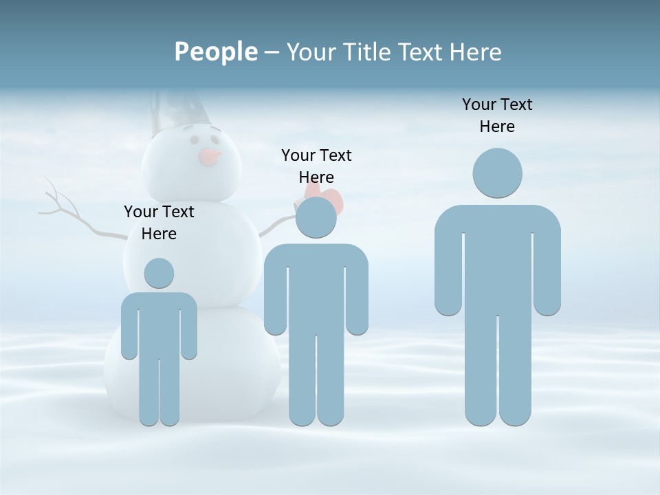 White Year Bucket PowerPoint Template