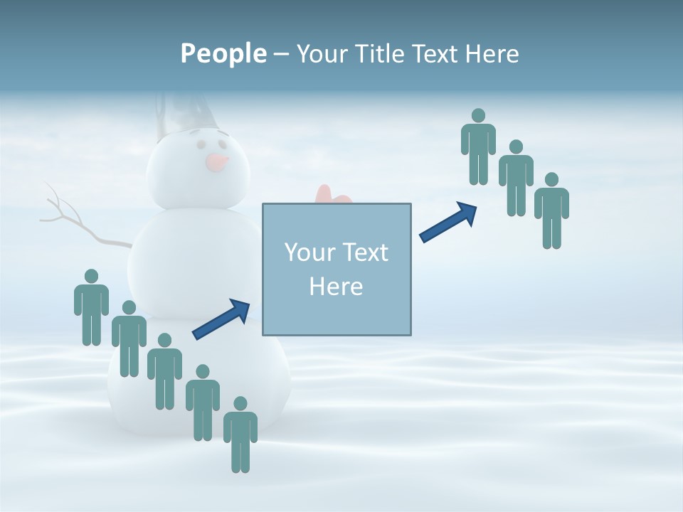 White Year Bucket PowerPoint Template