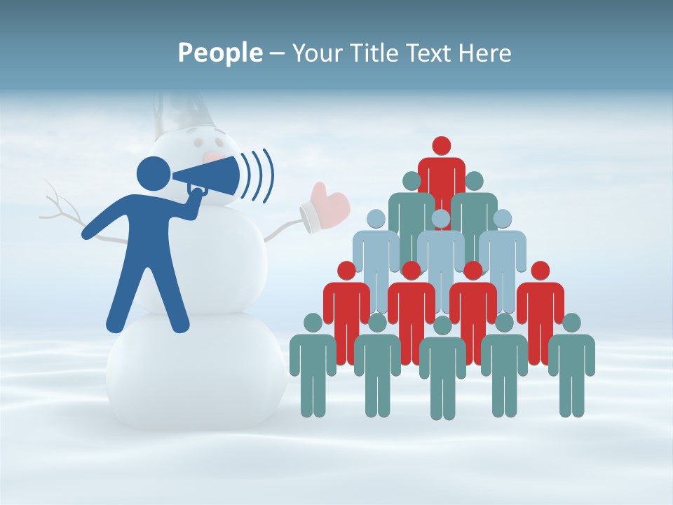 White Year Bucket PowerPoint Template