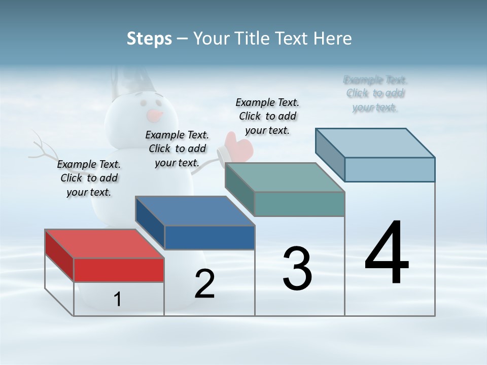 White Year Bucket PowerPoint Template