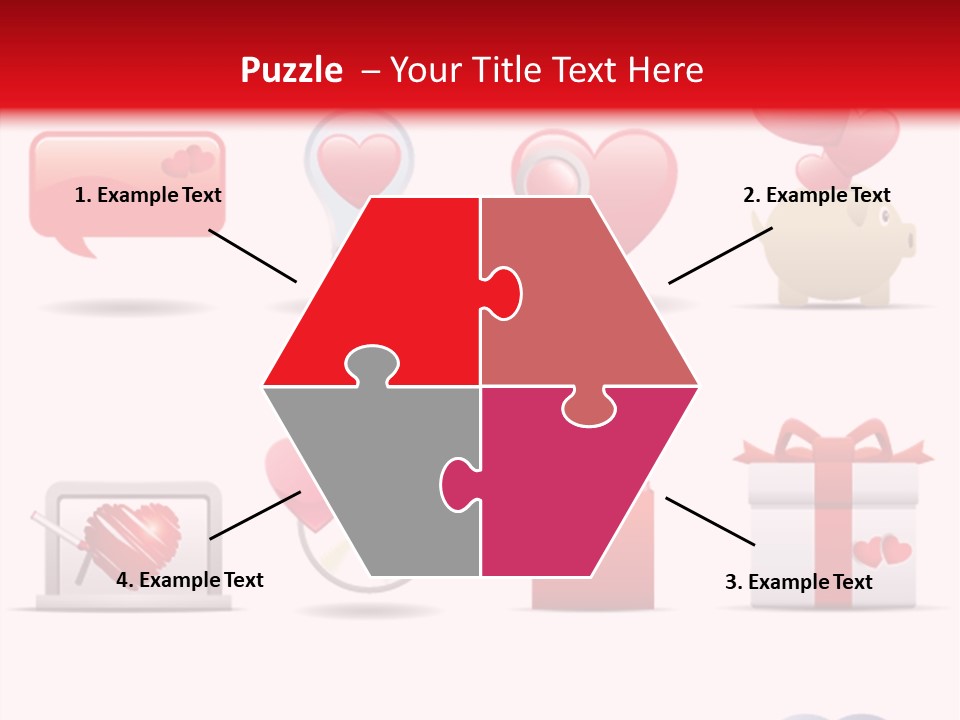 Bag Icon Painting PowerPoint Template