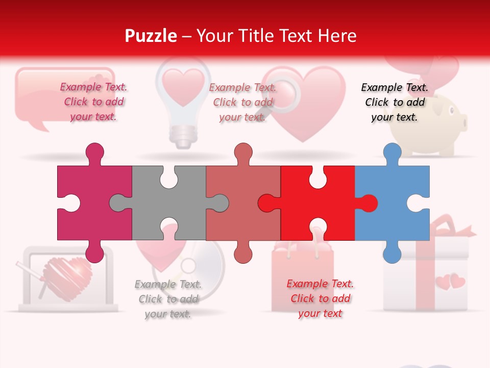 Bag Icon Painting PowerPoint Template