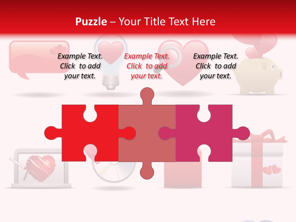 Bag Icon Painting PowerPoint Template