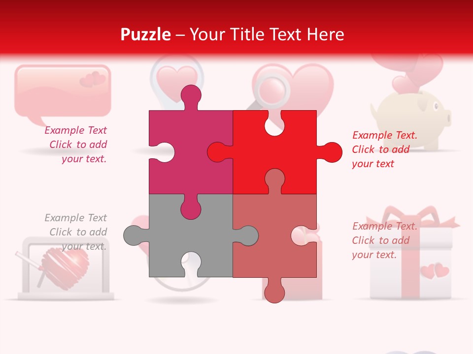 Bag Icon Painting PowerPoint Template