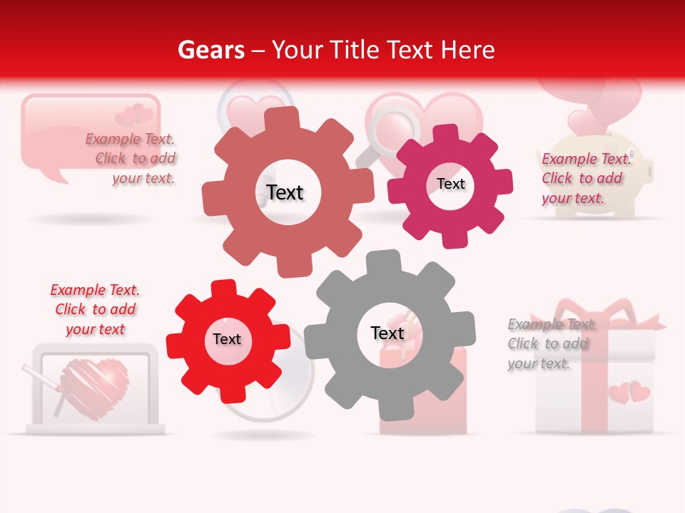 Bag Icon Painting PowerPoint Template