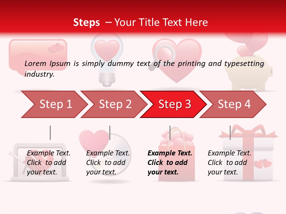 Bag Icon Painting PowerPoint Template