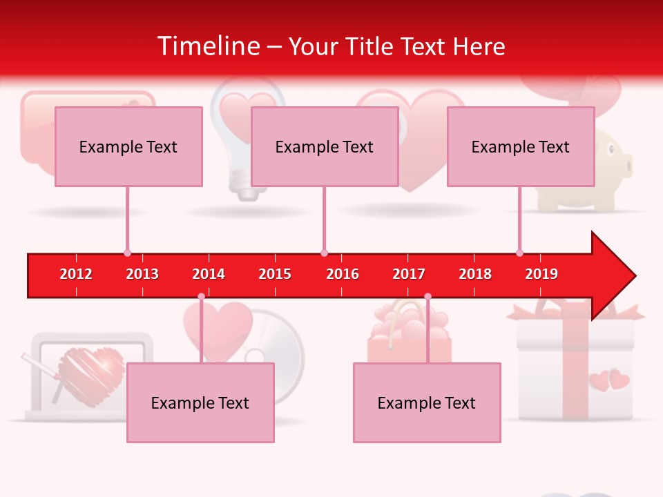 Bag Icon Painting PowerPoint Template