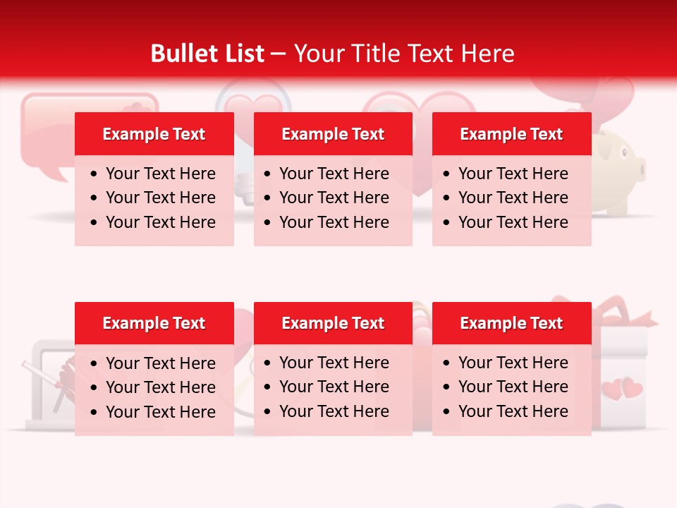 Bag Icon Painting PowerPoint Template