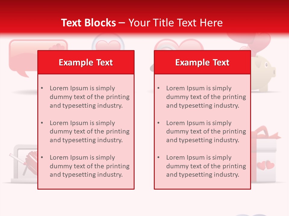 Bag Icon Painting PowerPoint Template