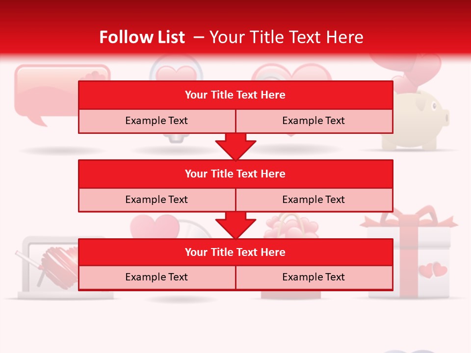 Bag Icon Painting PowerPoint Template