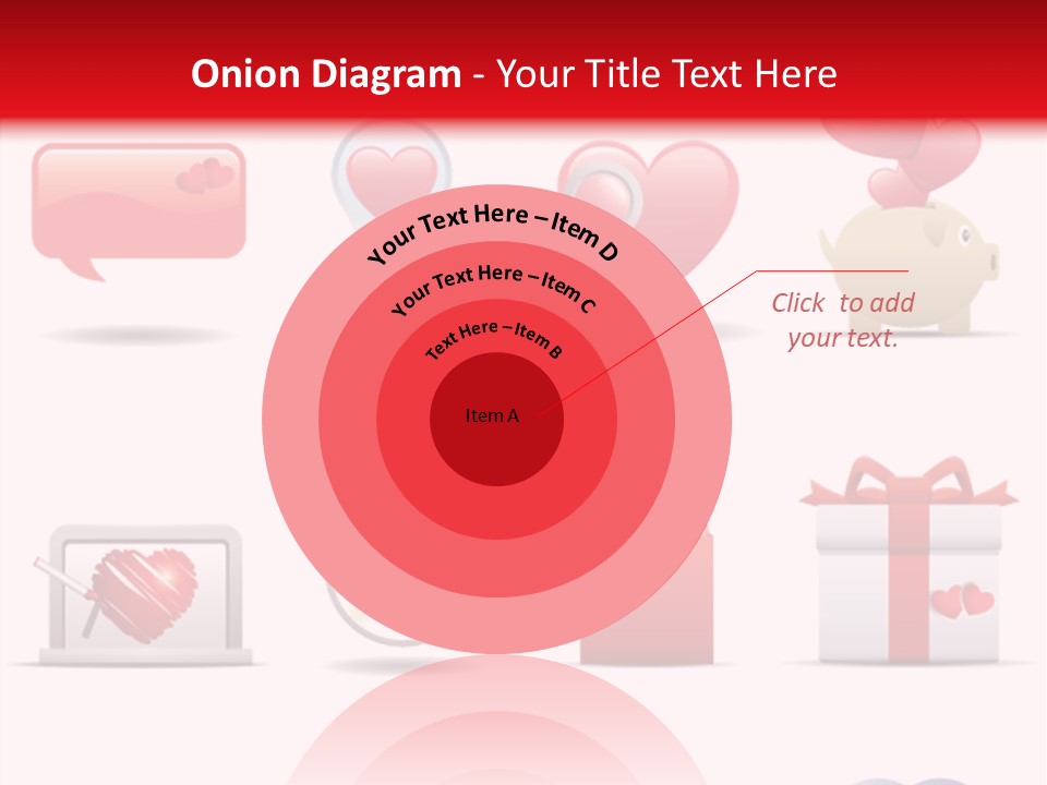 Bag Icon Painting PowerPoint Template