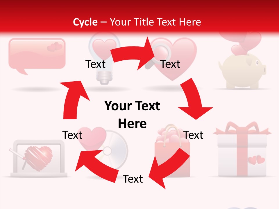 Bag Icon Painting PowerPoint Template