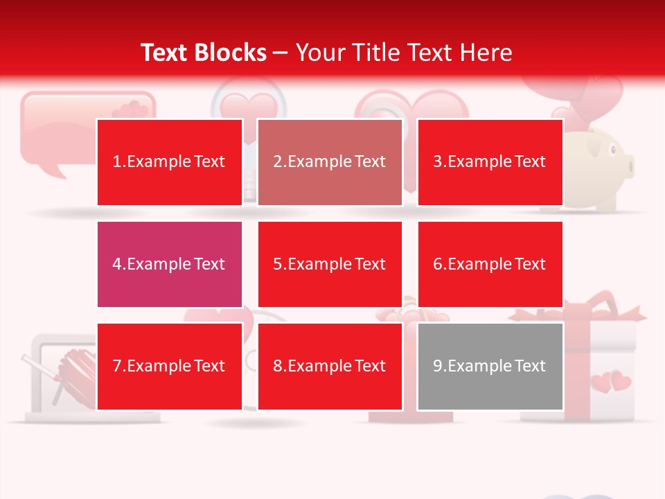 Bag Icon Painting PowerPoint Template