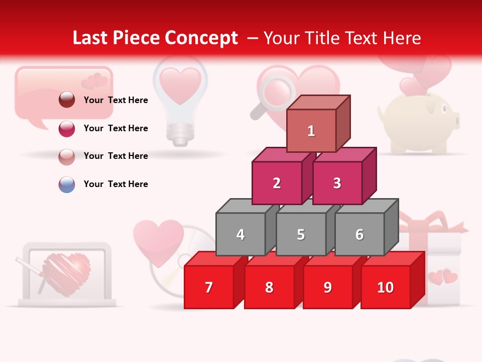 Bag Icon Painting PowerPoint Template