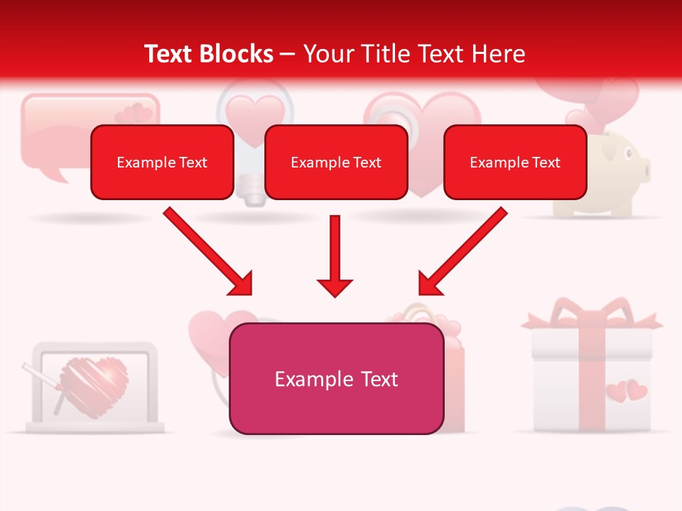 Bag Icon Painting PowerPoint Template