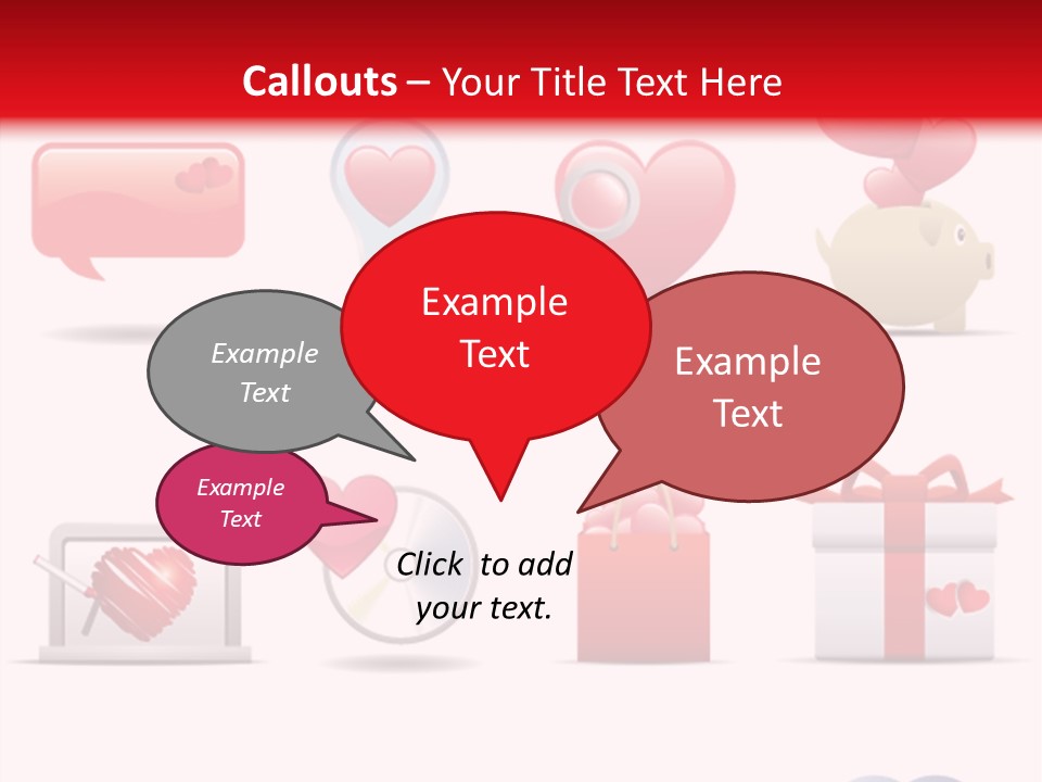 Bag Icon Painting PowerPoint Template