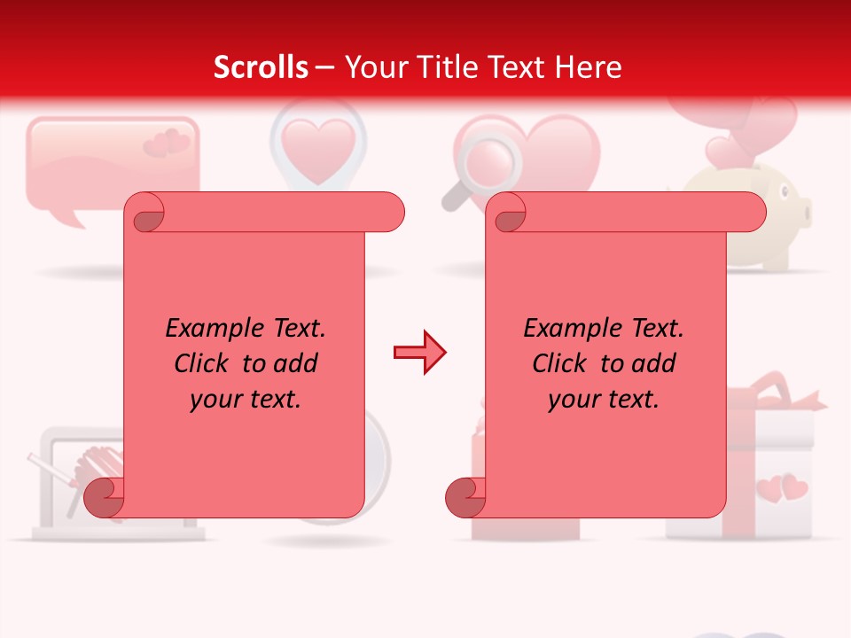 Bag Icon Painting PowerPoint Template