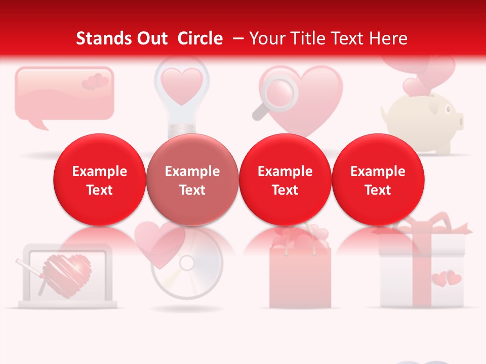 Bag Icon Painting PowerPoint Template